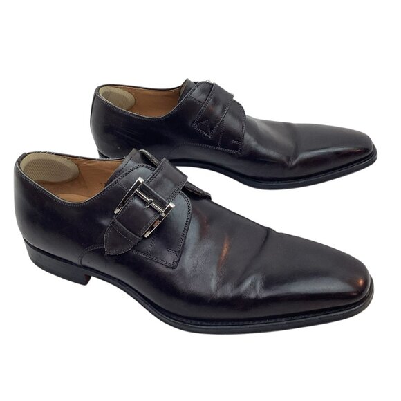 Magnanni Marco ll Mens 8M Leather Monk Strap Dress Shoes Black Made in Spain main image 11